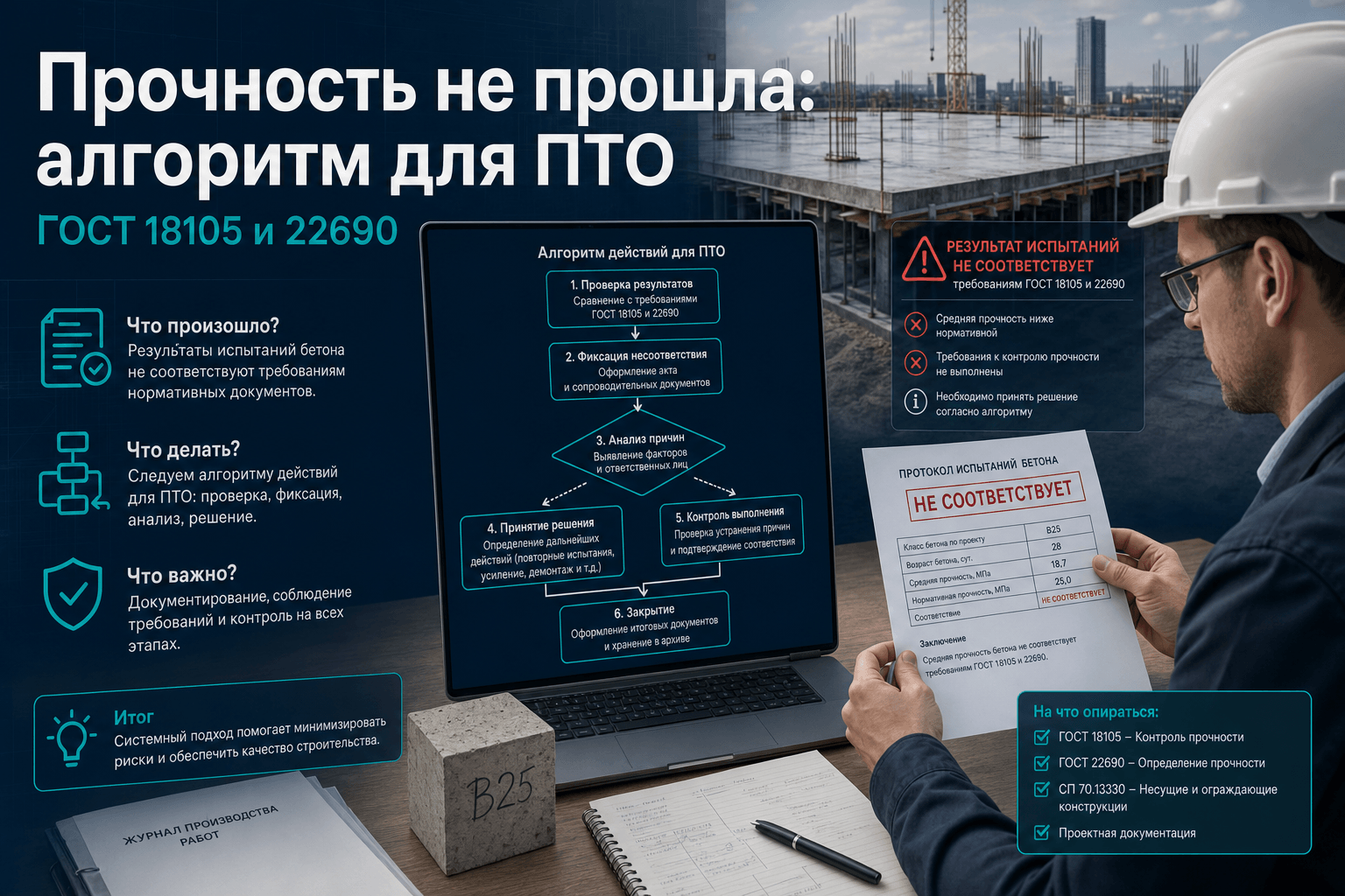 Прочность не прошла: алгоритм действий для инженера ПТО