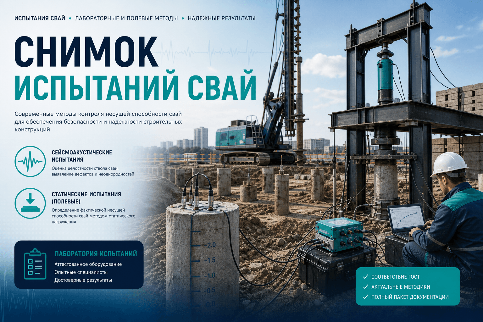 Сводка по испытаниям свай в каталоге LABGO: данные прайсов для инженера ПТО