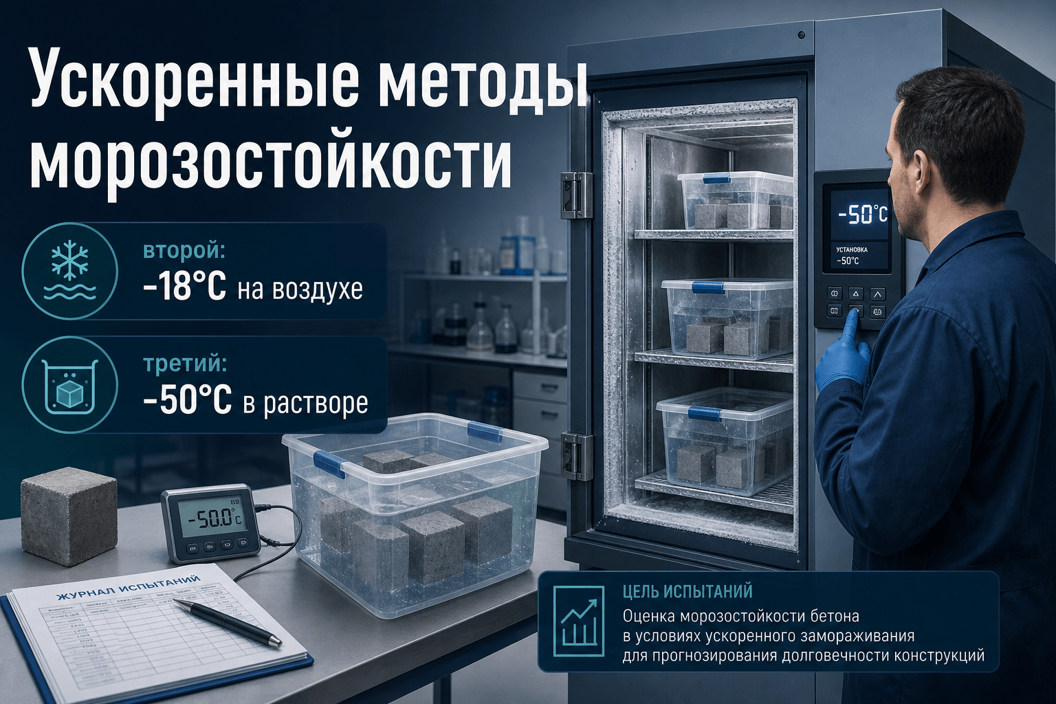 Ускоренные методы (второй и третий) морозостойкости по ГОСТ 10060