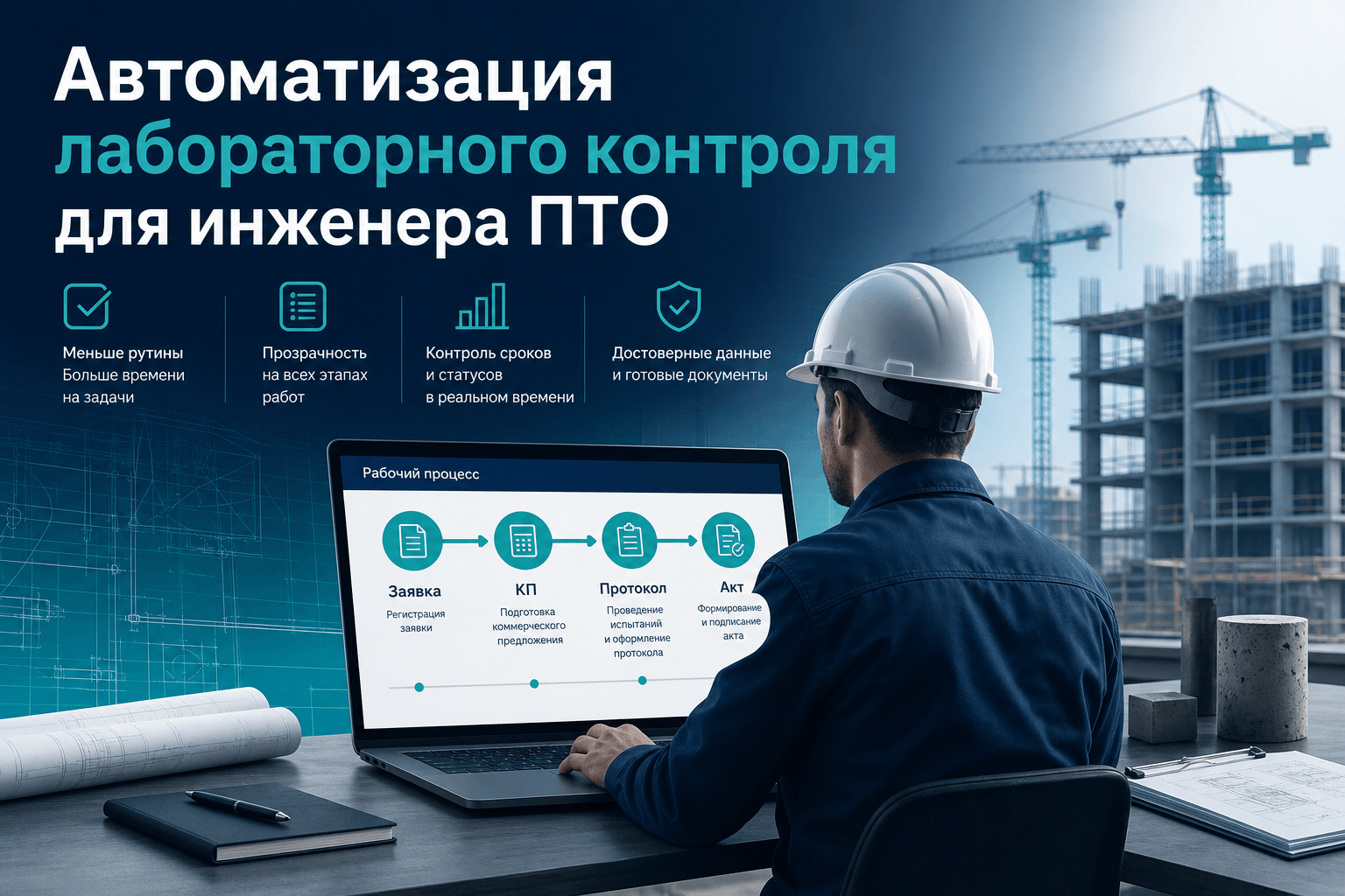 Автоматизация лабораторного контроля для инженера производственно-технического отдела