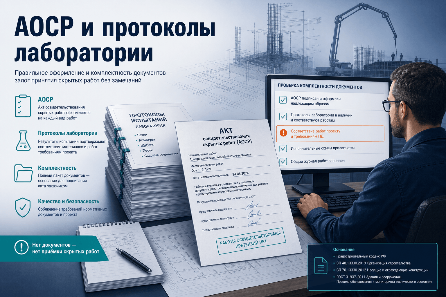 ИИ-агент и акт освидетельствования скрытых работ: сбор протоколов